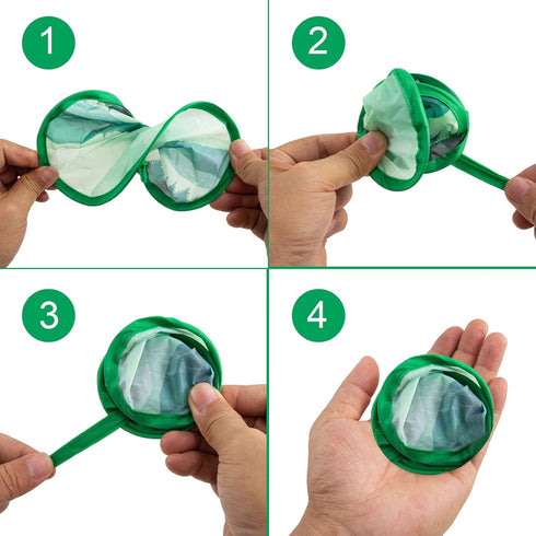 4 Styles Landscape Round Foldable Hand Fan Japanese Foldable Fan Style Handheld Foldable Compact Cooling Fans,Round Folding Fan for Outdoor Games,...