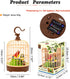 HWD Voice-Activated Induction Birds Birdcage Toy, Talking Chirping Fluttering Parrot Birds Toys Gifts for Baby Toddler Kids Children (A)...