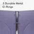 U Brands Eco-Conscious Celestial 1" Binder, Purple, Gold Metal O-Rings...