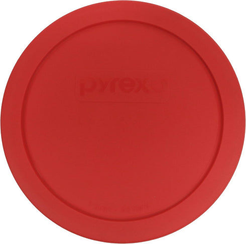 Pyrex 322-PC 1qt Red Round Mixing Bowl Pastic Lid Made in the USA...
