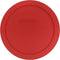 Pyrex 322-PC 1qt Red Round Mixing Bowl Pastic Lid Made in the USA...