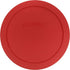 Pyrex 322-PC 1qt Red Round Mixing Bowl Pastic Lid Made in the USA...