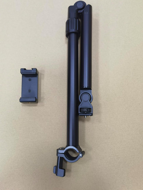 NEEWER Overhead Camera Mount Arm with Phone Clip, 22"/56cm 180°&360° 2 Section Flexible Holding Arm for Desk Stand, Fits 0.87"-1.1" Tube, 5.5lb/2....