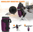 FINPAC Cup Holder for Bike, Universal Water Bottle Holder with Phone Pockets for Stroller Walker Golf Cart Rollator and Electric Scooter Handlebar...