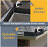 4 Pack Aluminum Gutter Valley Splash Guards, Rainwater Roofing Gutter Guard, Straight Gutter Splash Guard for Flat Shingle Roofs, Valley, Corner, ...
