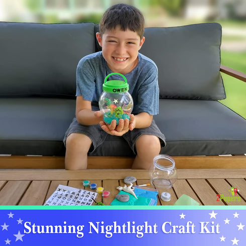DIY Light Up Dinosaur Nightlight Arts and Crafts for Kids, Best Birthday Gifts for Boys & Girls Ages 3 4 5 6 7 8 Years Old, Fun Stem Kit for Kids...