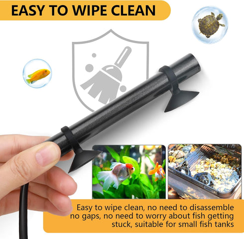 hygger Mini Submersible Aquarium Heater, Turtle and Betta Tank Heater with Digital Display/Five-Key External Controller Freshwater (75W-Digital)...