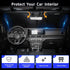 Upgraded Car Windshield Sunshade, Improved UV Protection Fabric, Foldable Front Sun Shade for Small Sedans, Mini SUVs, & Hatchbacks | Small (59''×...