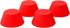 Fox Run Red Silicone Muffin and Cupcake Liners, Set of 12 Standard Size Wrappers...