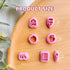 KEOKER School Clay Cutters, Polymer Clay Earrings Cutters for Jewelry Making, Polymer Clay Cutters, 7 Shapes Polymer Clay Earrings Tools (studs cl...