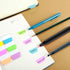 600Pcs/5 Packs Sticky Index Tabs Flags, Fluorescent Writable Sticky Index Tabs Self-stick File Tabs Flag Filing Tabs Page Markers Note Index Marke...