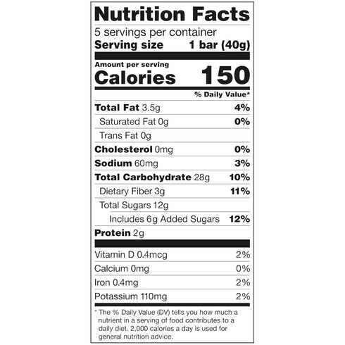 Glutino Gluten Free Oven Baked Bar, Apple Cinnamon, Naturally Flavored, 5 ct...