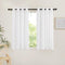 NICETOWN Airy Sheer Window Curtains 54 inch Length for Bedroom, Grommet Solid Ivory Voile Sheer Texture Soft Window Treatment for Bathroom/Living ...