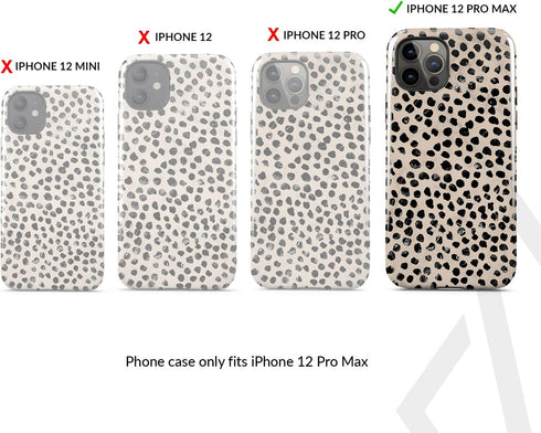 BURGA Phone Case for iPhone 12 Pro Max - Cute, Trendy, Aesthetic, Pattern Phone Cover, Hard Shell Protection - fits Apple iPhone 12 Pro Max Case f...