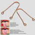 100% Pure Copper & Rust Free Tongue Cleaner, Tongue Scraper with Great Grip & Non-Synthetic Handle | Improve Oral & Gut Health, Eliminate Odor (Me...