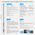 Surface Pen Windows Stylus for Microsoft – Surface Pro 11/10/9/8/7 Pen Compatible with Surface Pro/Book/Laptop/Go/Studio, with Palm Rejection and ...