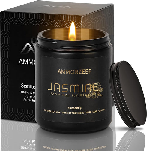 Scented Candles for Men Women,Jasmine Scented Candle for Home,Soy Candles for Home|Bath and Body Works Candles|Long Lasting Burn Time 50 Hours...