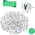 Jadive 1000 Pcs Glow in The Dark Letter Beads 4x7mm Glow Letter Beads Acrylic UV Luminous for Women Adults Bracelets Necklace DIY Crafts Making(Bl...