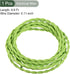 YOKIVE Twisted Cloth Covered Wire, Wire with Vintage Style Electrical Wire Replacement, Great for Home, Bar, Party, Restaurant (Light Green, 9.8-F...
