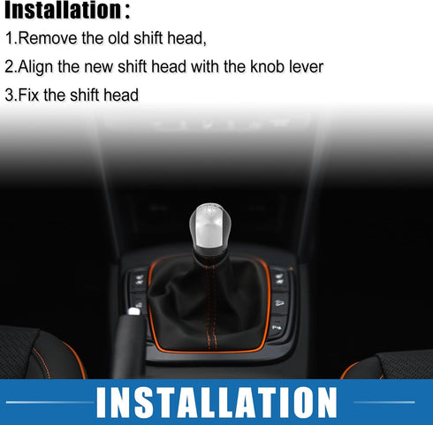 5 Speed Manual Transmission Shift Knob Gear Shifter for Opel Vectra B Plastic Black Silver Tone...