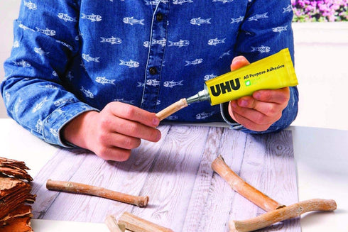 UHU All Purpose Adhesive Clear Glue 33ml Tube (PACK of 3)...