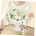 Amosfun 4pcs Roman Flower Pot Pedestal Planter Outdoor Planters Plastic Plants for Outdoors Grecian Urn Planter Flower Decor Plastic Plant Pot Ret...