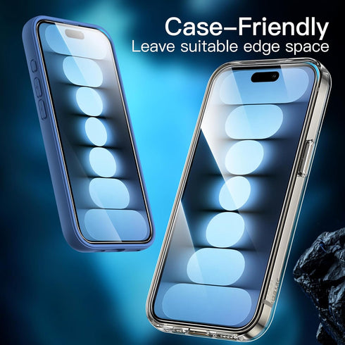 JETech Screen Protector for iPhone 15 Pro Max 6.7-Inch, Bubble Free, Tempered Glass Film with Easy Installation Tool, Case-Friendly, HD Clear, 2-P...