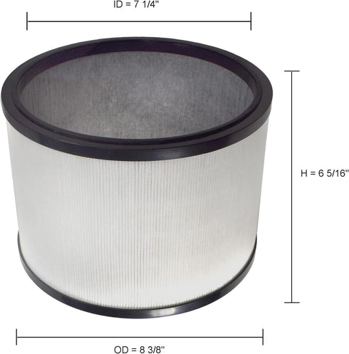 HQRP HEPA Filter compatible with Dyson Pure Cool Link Desk DP01 DP02 & Pure Hot+Cool HP01 HP02 Heater + Fan, 968125-03 EVO Filter Replacement...