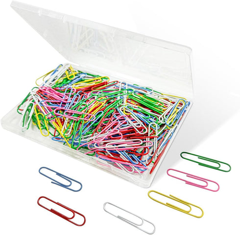 200 Paper Clips 2in Colored Paper Clips Large Paper Clips Reusable Paper Clips for School Office Folders Bookmarks DIY Albums Etc...