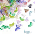 Craftdady 200Pcs Glass Flower Beads Lampwork Leaf Beads Colorful Crystal Floral Charms Cute Fun Beads for Crafts DIY Earrings Jewelry Making Suppl...