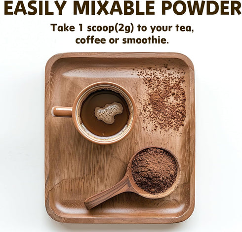 Mushroom Powder, 10 in 1 Mushroom Complex Formula Supplements for Coffee - Lions Mane, Shiitake, Reishi, Cordyceps, Chaga & More for Immunity, Ene...