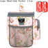 FlowFly Insulated Reusable Lunch Bag Adult Large Lunch Box for Women and Men with Adjustable Shoulder Strap,Front Zipper Pocket and Dual Large Mes...
