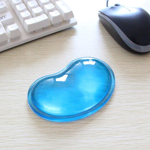 Silicone Mouse Wrist Rest Heart-Shaped Mouse Pad Cool Hand Cushion Relieve Pain Wrist Support for Computer, Laptop (Blue)...