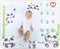 InnoBeta Baby Monthly Milestone Blanket, Flannel Plush Newborn Infant Photo Blanket, for Pictures Photography for Newborn Boys & Girls New Mom Gif...