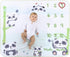 InnoBeta Baby Monthly Milestone Blanket, Flannel Plush Newborn Infant Photo Blanket, for Pictures Photography for Newborn Boys & Girls New Mom Gif...