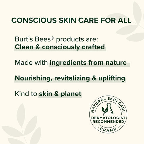 Burt's Bees Hyaluronic Acid Face Serum, Hydrates & Boosts Skin Naturally for Smoother, Glowing Skin Tone, Lightweight, with Algae - Hydrating Boos...