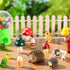 13 Pieces Miniature Fairy Garden Accessories Resin Mini Hedgehogs and Mushroom Garden Accessories Fairy Outdoor Garden Animals Figurines for Fairy...
