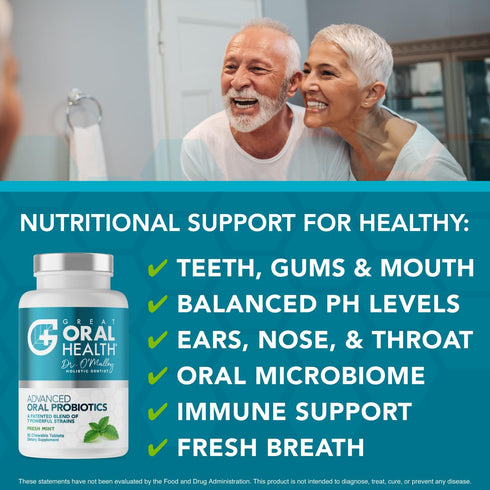Oral Probiotics for Mouth Bad Breath Treatment for Adults: Dentist Formulated Advanced Oral Probiotics for Teeth and Gums with BLIS K12 M18-60 Che...