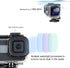 SOONSUN Waterproof Housing Case for GoPro HERO 8 Black with 4-Pack Diving Filter - 60M Underwater Diving Housing Built-in Dual Cold Shoe Slots wit...