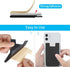 SS Card Holder for Back of Phone, Cell Phone Wallet Stick-on Credit Card Sleeve Pocket Silicone Pouch Compatible for iPhone, Samsung Galaxy and Mo...