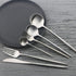 JASHII Luxury Flatware, Silverware Sets, 6-pieces Elegant Cute 18/10 Stainless Steel Silverware Set for Eating Home Kitchen Hotel Restaurant, Serv...