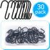 30 Pack Small S Hooks for Hanging Spoons Pans Pots Utensils Kitchenware, Metal S Hooks for Hang Clothes Bags Towels Plants, apply Bathroom Bedroom...