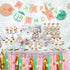 Mint Peach Birthday Party Decorations, Happy Birthday Decoration Set with BDAY Banner Pom Poms Circle Dot Garland and Tassel Garland for Women Gri...