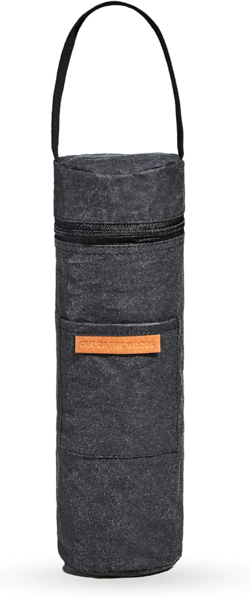Out of the Woods Vegan Wine Bottle Cooler Bag, Ebony, Unisex...
