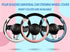 Stylish Cute Cat Steering Wheel Cover for Women Girl,Leather Auto Car Steering Wheel Cover Universal Fit 15 Inch Car Interior Accessories (Black&P...