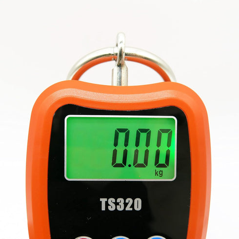 Digital Crane Scale 300kg/660lbs 200kg/440lbs with LED Handheld Mini Hanging Scale for Garage Farm Hunting Fishing Etc(200kg/Plastic Shell/Orange)...