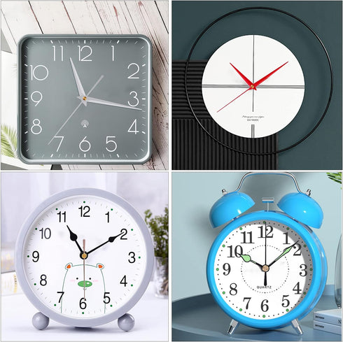 6 Pieces Clock Mechanism Replacement Kit with 9 Pack Clock Hands, Silent Sweep Clock Motor Kit Battery Operated for Clock Repair DIY Replacement, ...