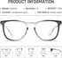 TOREGE Clear Safety Glasses For Women, Stylish Safety Goggles Eye Protection With Anti-Fog And Anti-Blue Light Lens, Upgrade Gradient Protective E...