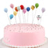 Ercadio Balloon Cupcake Toppers 6 Colors Resin Round Shape 3D Balloons Cake Picks Baby Shower Boys Birthday Party Cake Decoration Supplies 12 PCS...
