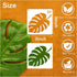 Small Leaf Stencils for Painting on Wood Stone Reusable Tropical Leaves Fern Palm Nature Stencils for Kids Adults on Wood Fabric Rock Card Art Pai...